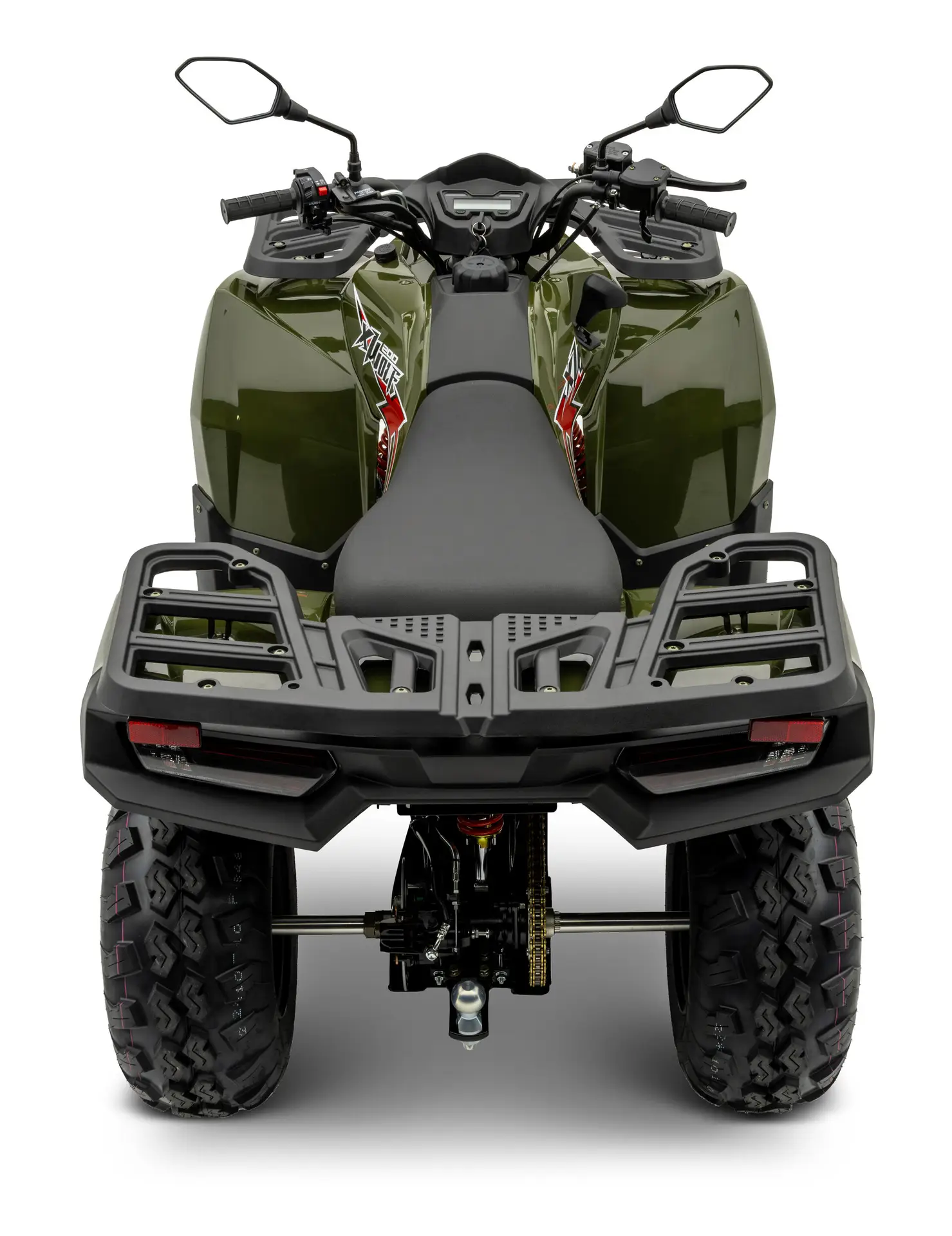 Loncin XWolf 200 (T3b) Army Green – Ansicht hinten oben | Loncin ATV bei Brunner ATV Nation Augsburg