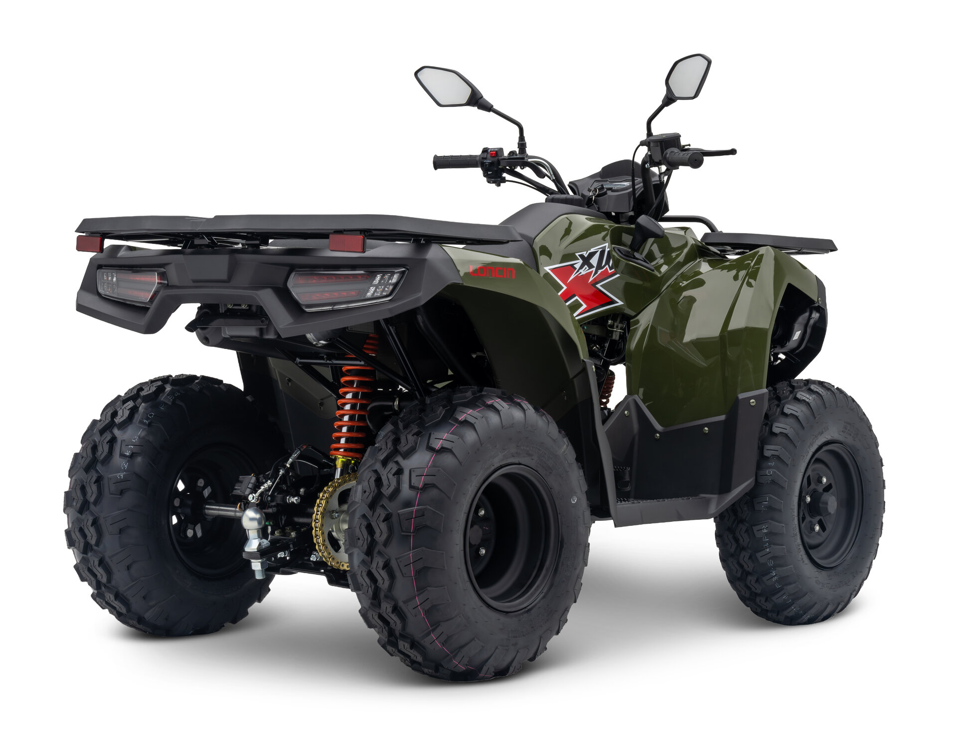 Loncin XWolf 200 (T3b) Army Green – 3/4-Ansicht hinten rechts | Loncin ATV bei Brunner ATV Nation Augsburg