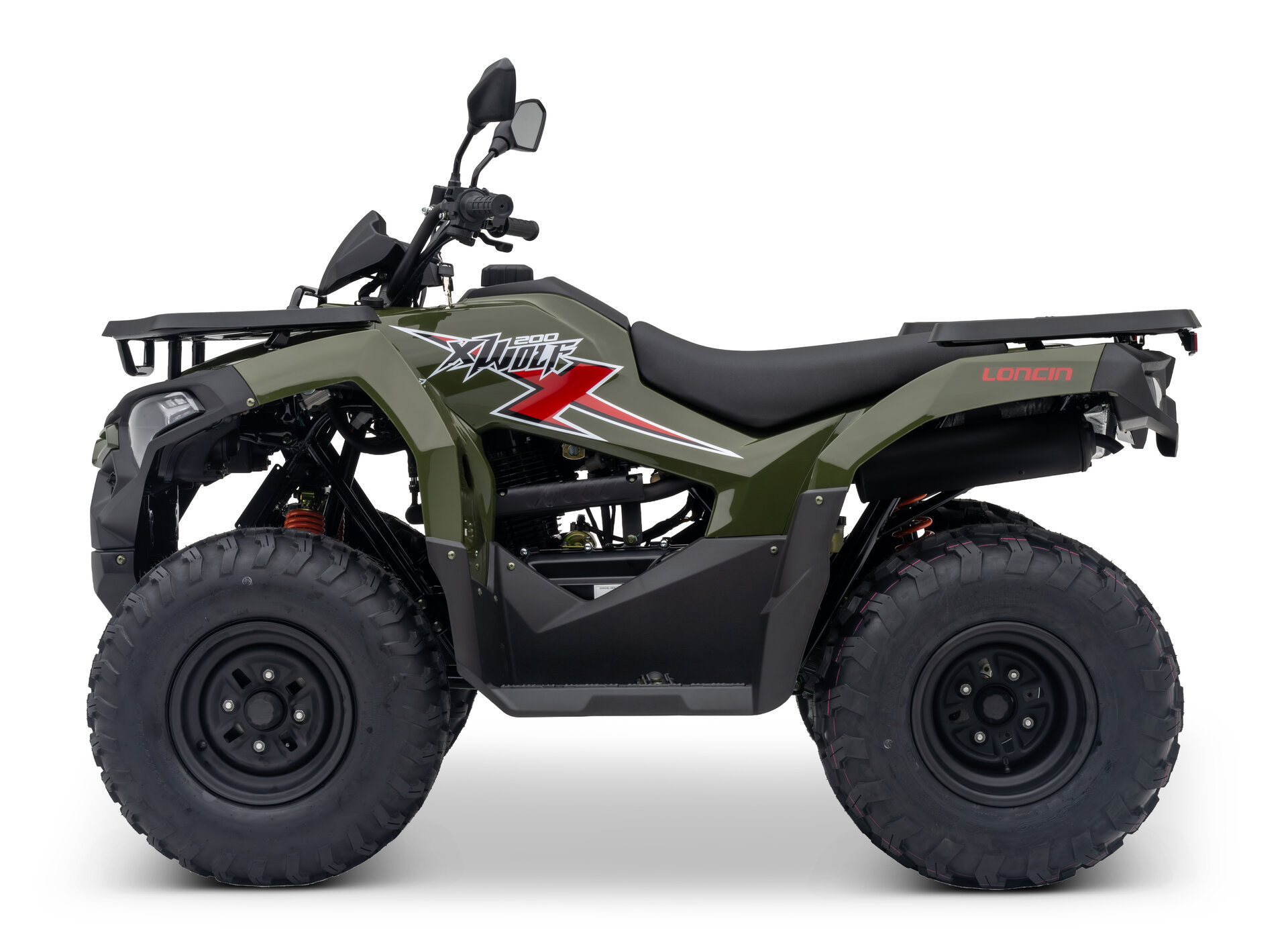 Loncin XWolf 200 (T3b) Army Green – Seitenansicht links | Loncin ATV bei Brunner ATV Nation Augsburg