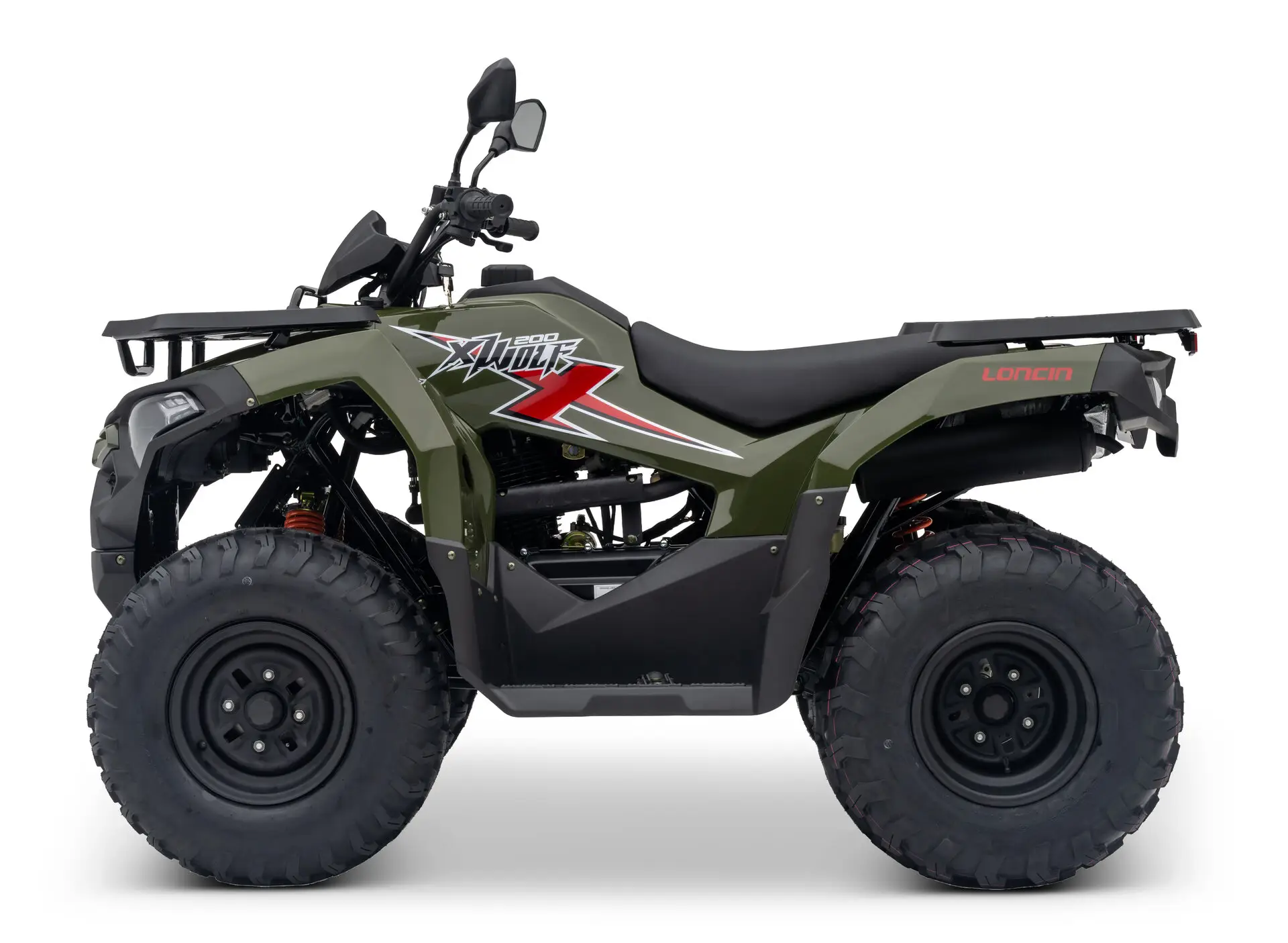 Loncin XWolf 200 (T3b) Army Green – Seitenansicht links | Loncin ATV bei Brunner ATV Nation Augsburg