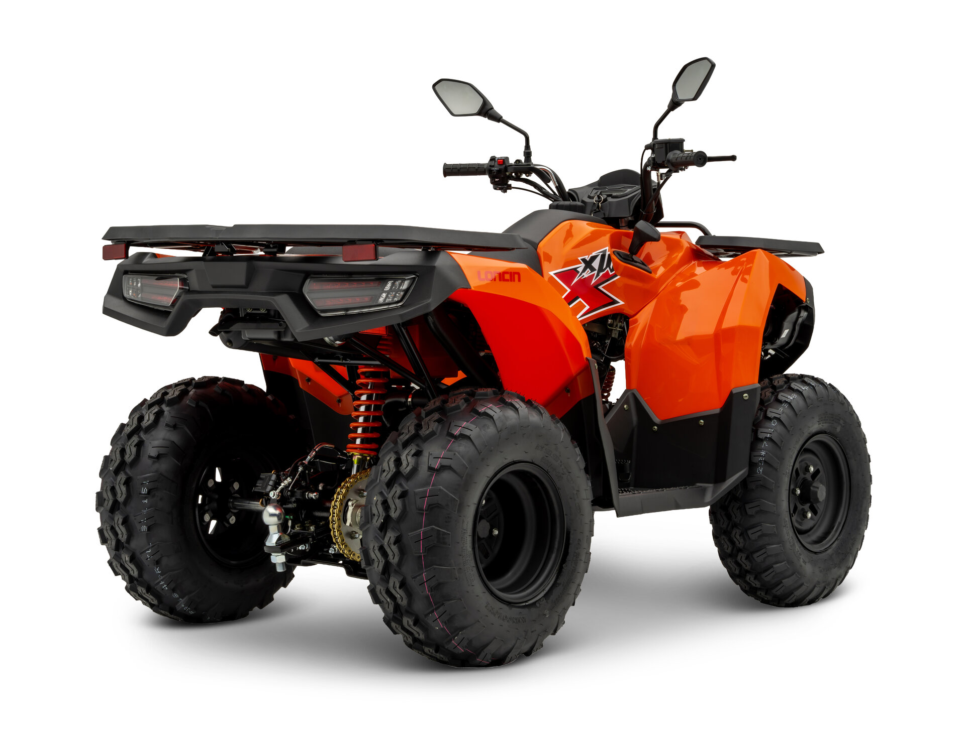 Loncin XWolf 200 (T3b) Orange – 3/4-Ansicht hinten rechts | Loncin ATV bei Brunner ATV Nation Augsburg