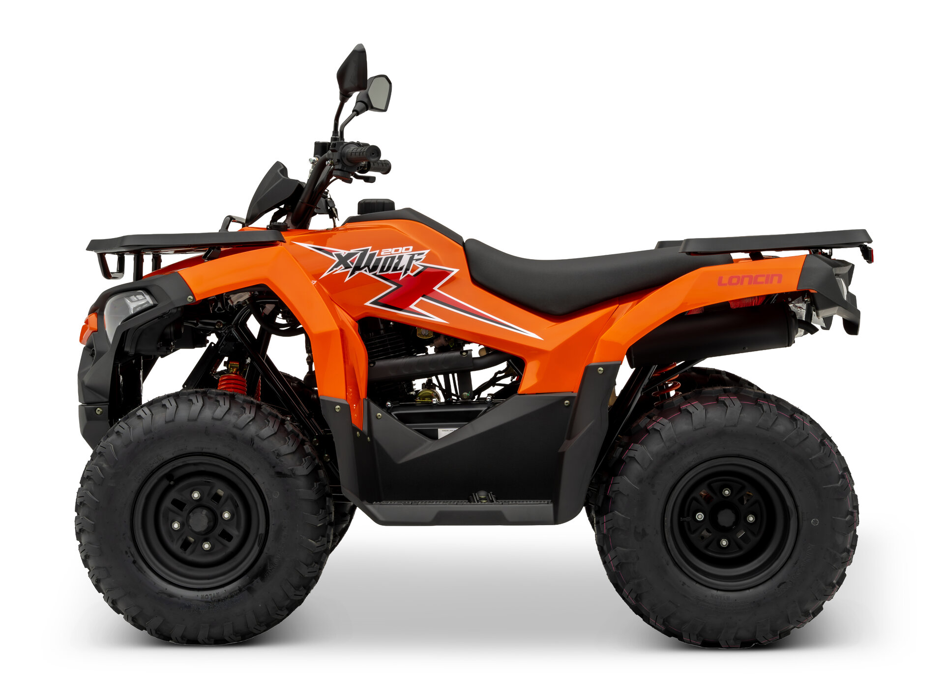 Loncin XWolf 200 (T3b) Orange – Seitenansicht links | Loncin ATV bei Brunner ATV Nation Augsburg