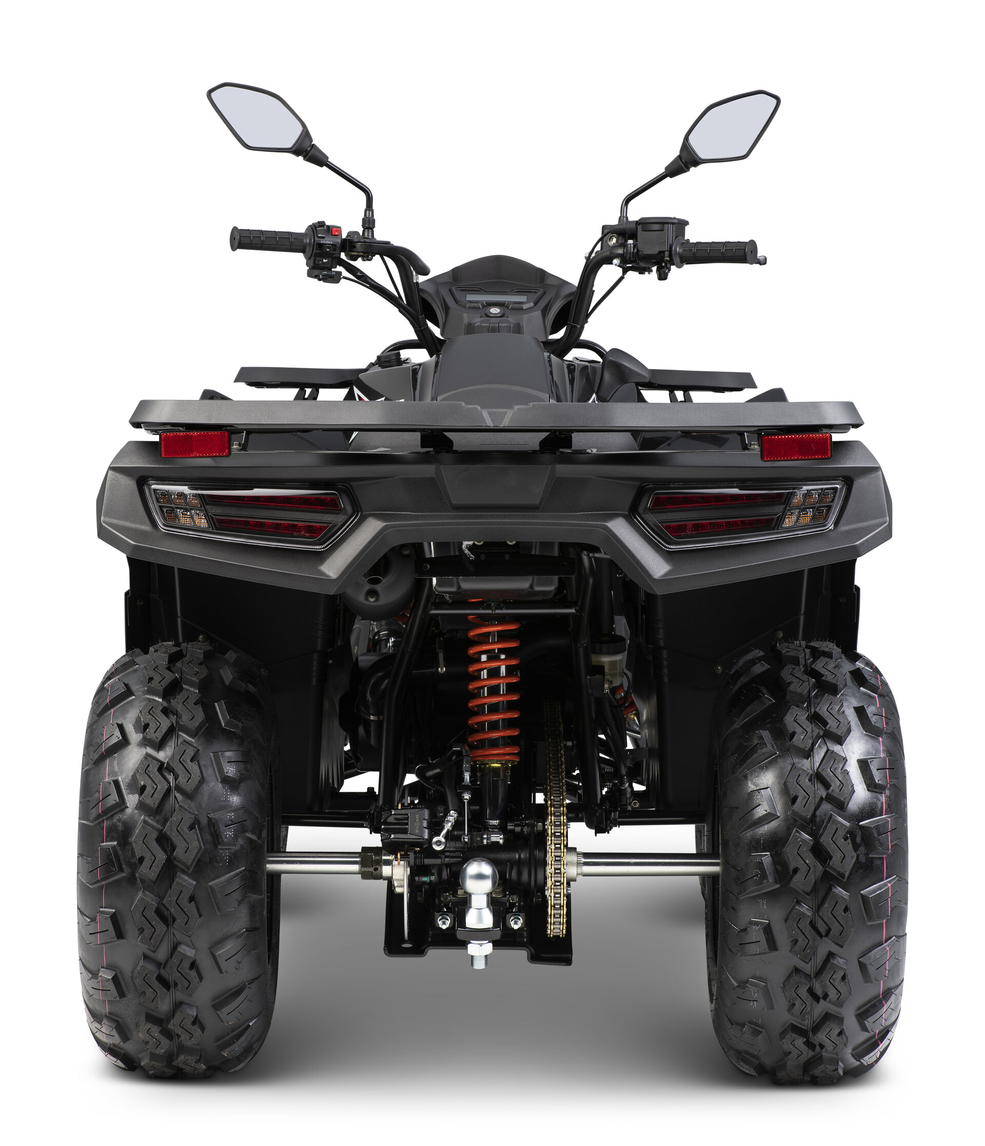 Loncin XWolf 200 (T3b) Schwarz – Heckansicht | Loncin ATV bei Brunner ATV Nation Augsburg