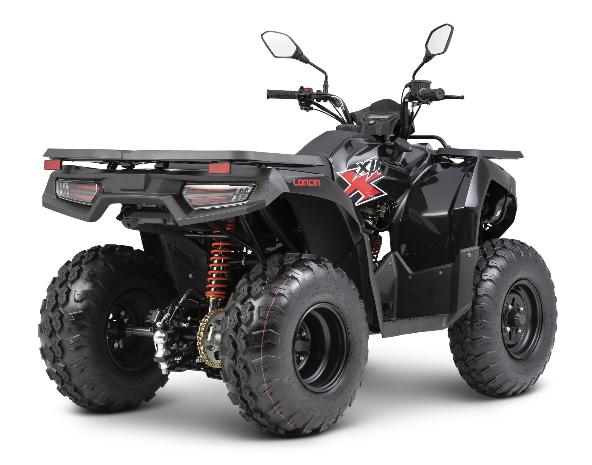 Loncin XWolf 200 (T3b) Schwarz – 3/4-Ansicht hinten rechts | Loncin ATV bei Brunner ATV Nation Augsburg