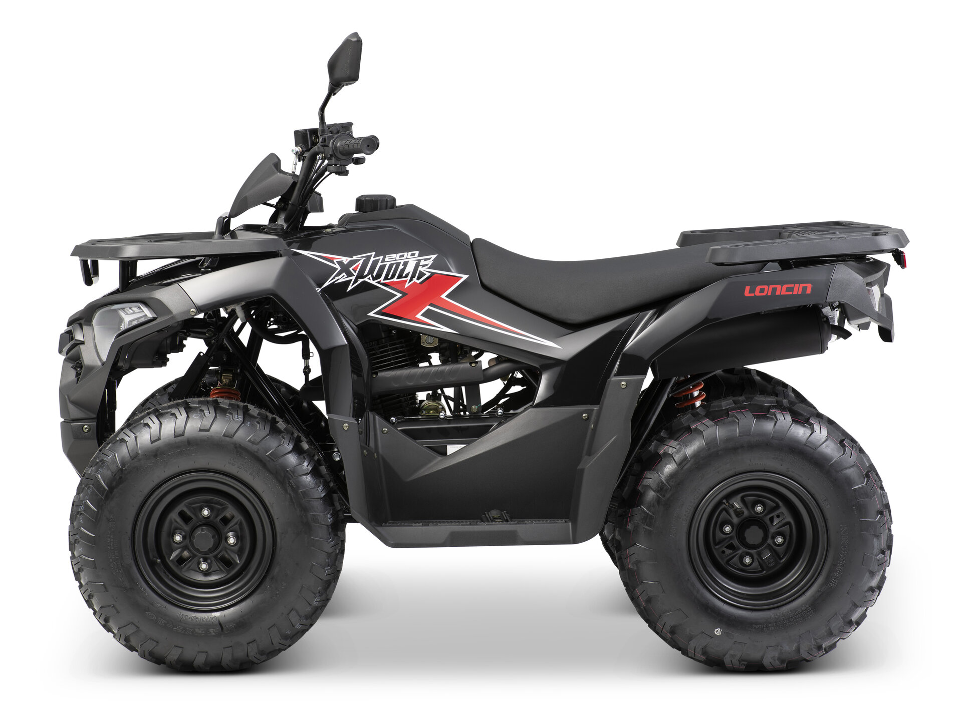 Loncin XWolf 200 (T3b) Schwarz – Seitenansicht links | Loncin ATV bei Brunner ATV Nation Augsburg