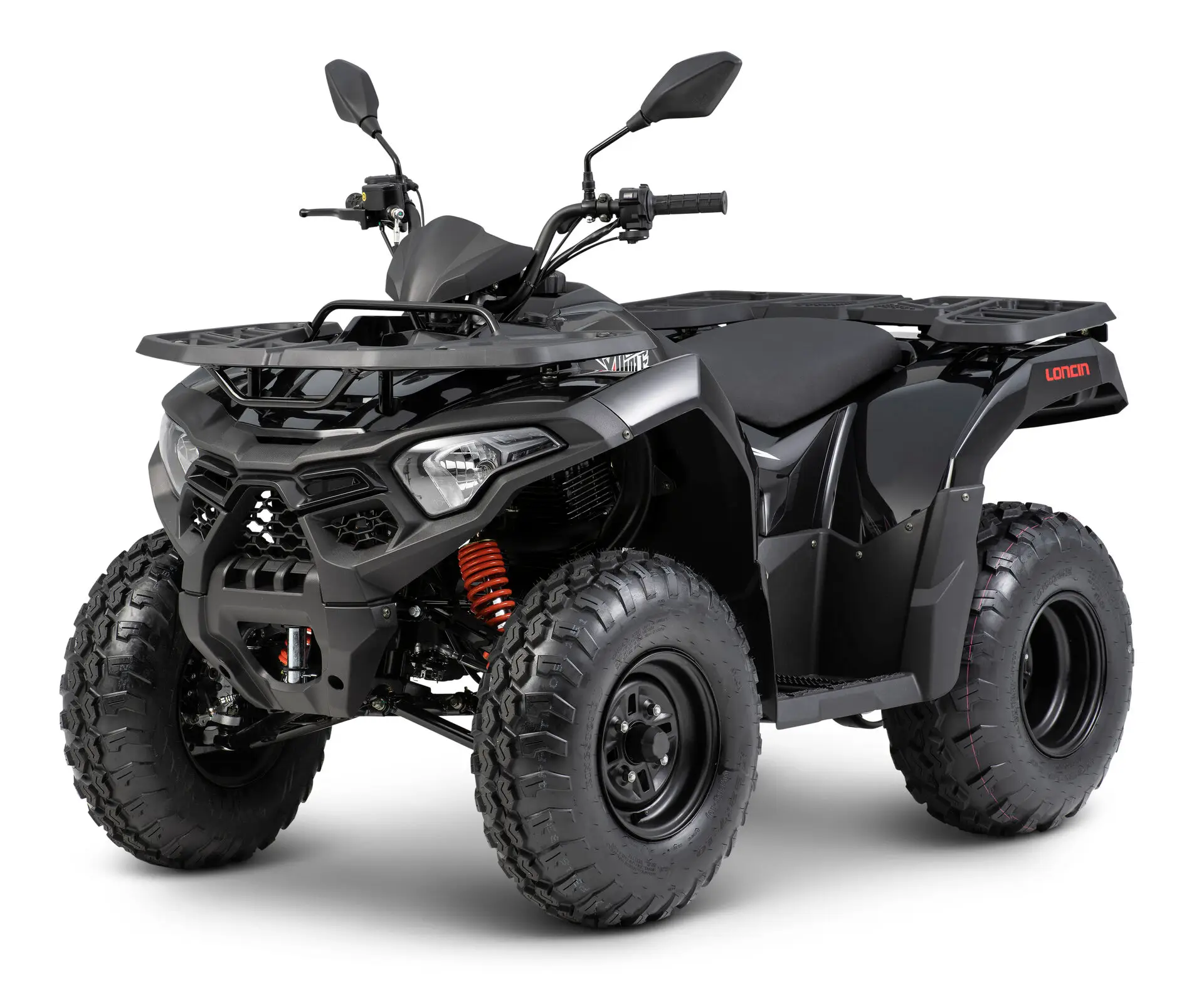Loncin XWolf 200 (T3b) Schwarz – 3/4-Ansicht vorne links | Loncin ATV bei Brunner ATV Nation Augsburg