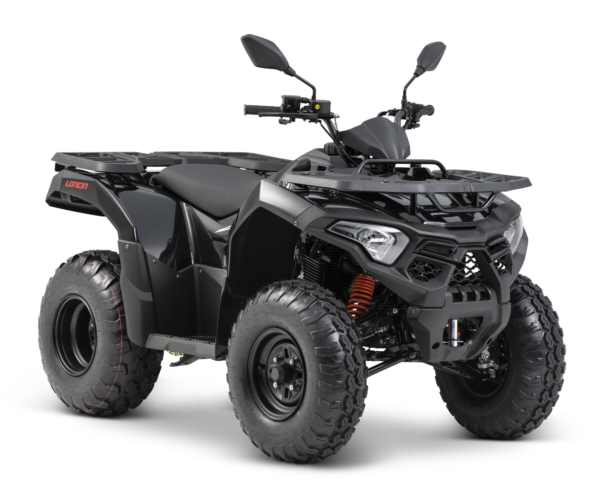 Loncin XWolf 200 (T3b) Schwarz – 3/4-Ansicht vorne rechts | Loncin ATV bei Brunner ATV Nation Augsburg