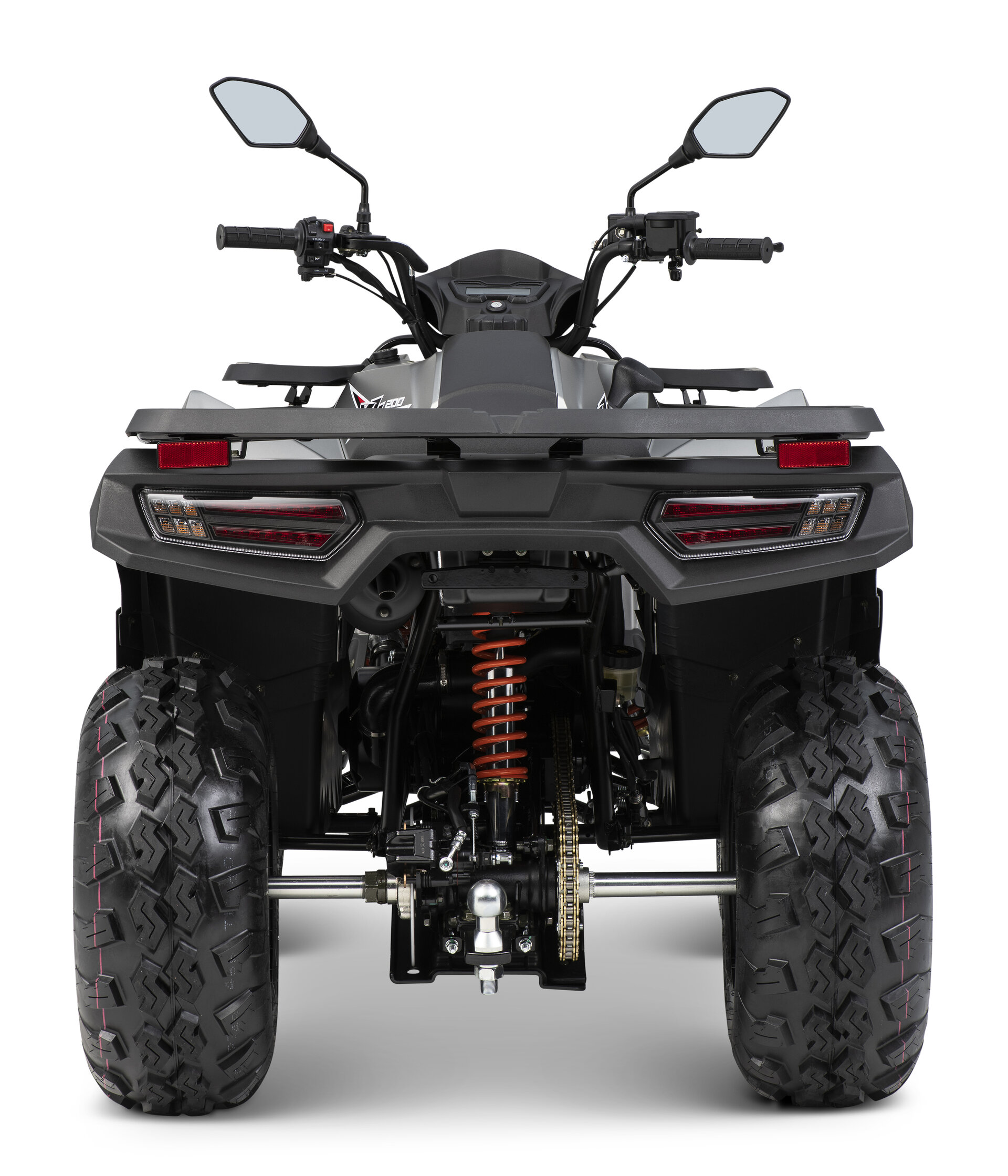 Loncin XWolf 200 (T3b) Silber-Grau – Heckansicht | Loncin ATV bei Brunner ATV Nation Augsburg