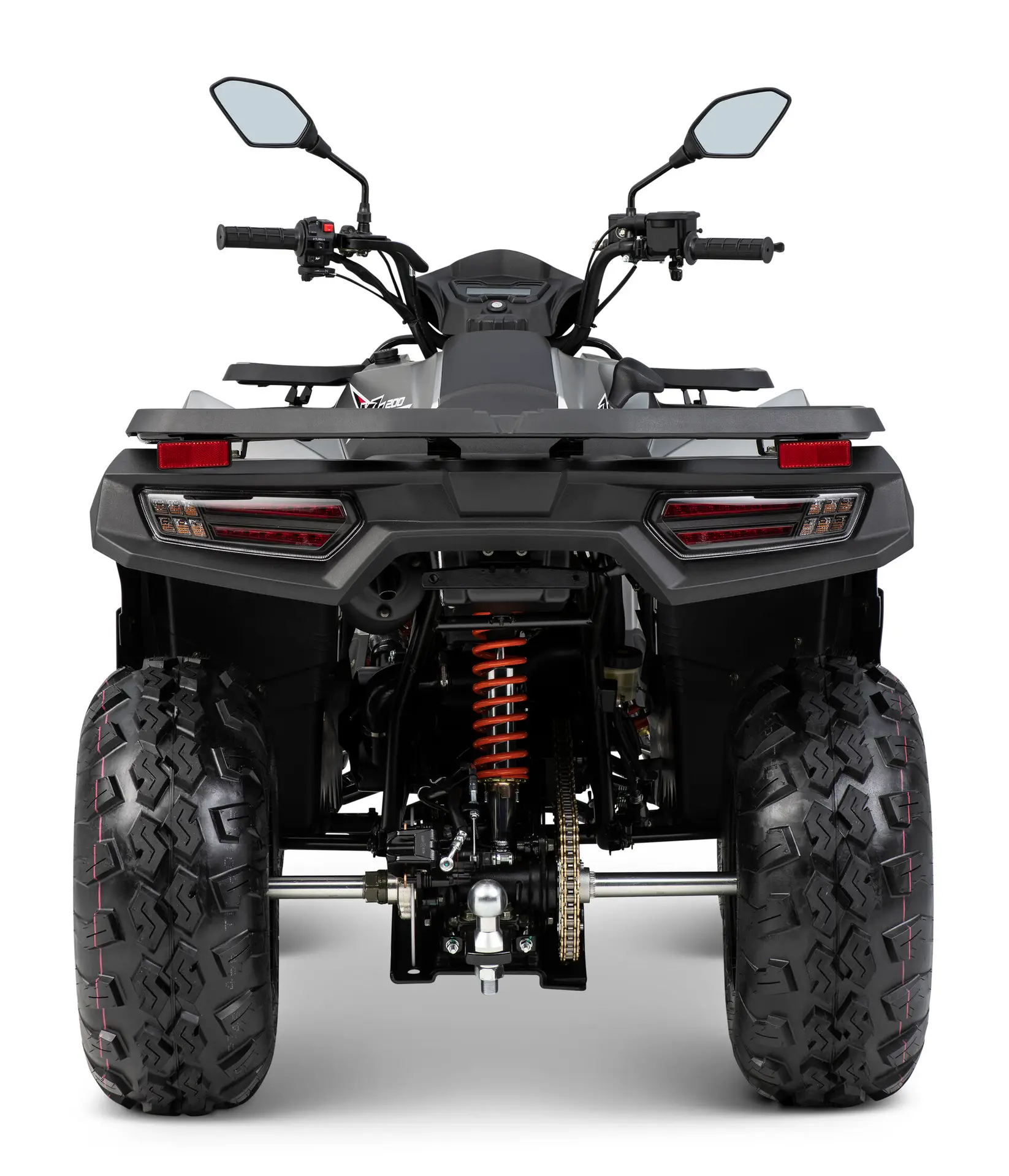 Loncin XWolf 200 (T3b) Silber-Grau – Heckansicht | Loncin ATV bei Brunner ATV Nation Augsburg