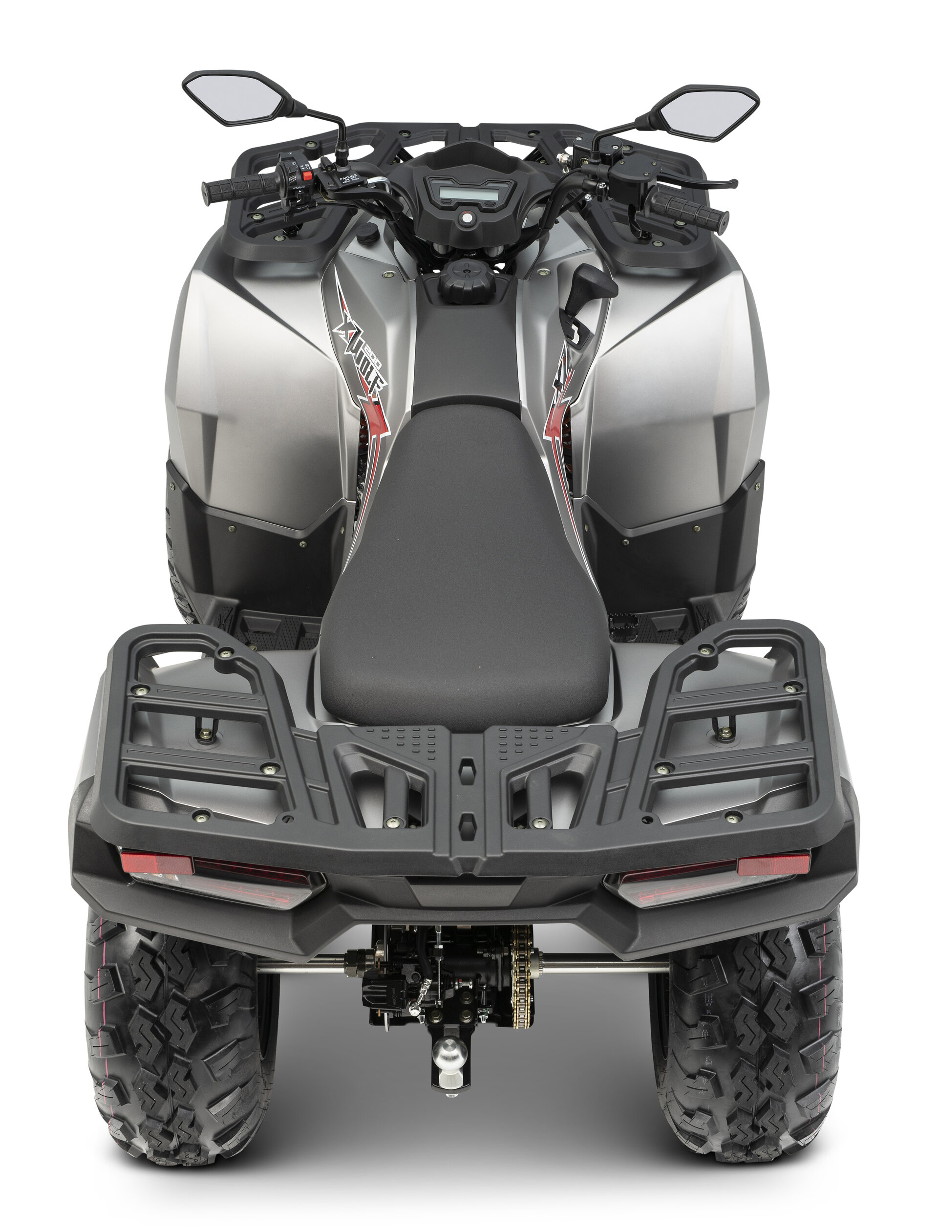 Loncin XWolf 200 (T3b) Silber-Grau – Ansicht hinten oben | Loncin ATV bei Brunner ATV Nation Augsburg