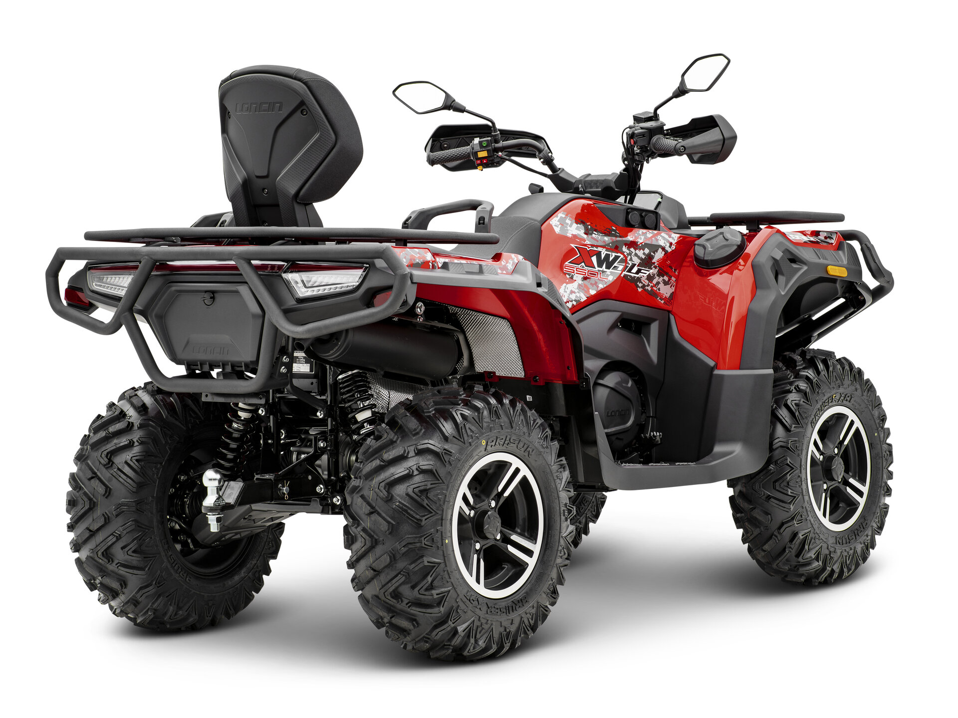 Loncin XWolf 550L (T3b ABS) Rot – 3/4-Ansicht hinten rechts | Loncin ATV bei Brunner ATV Nation Augsburg