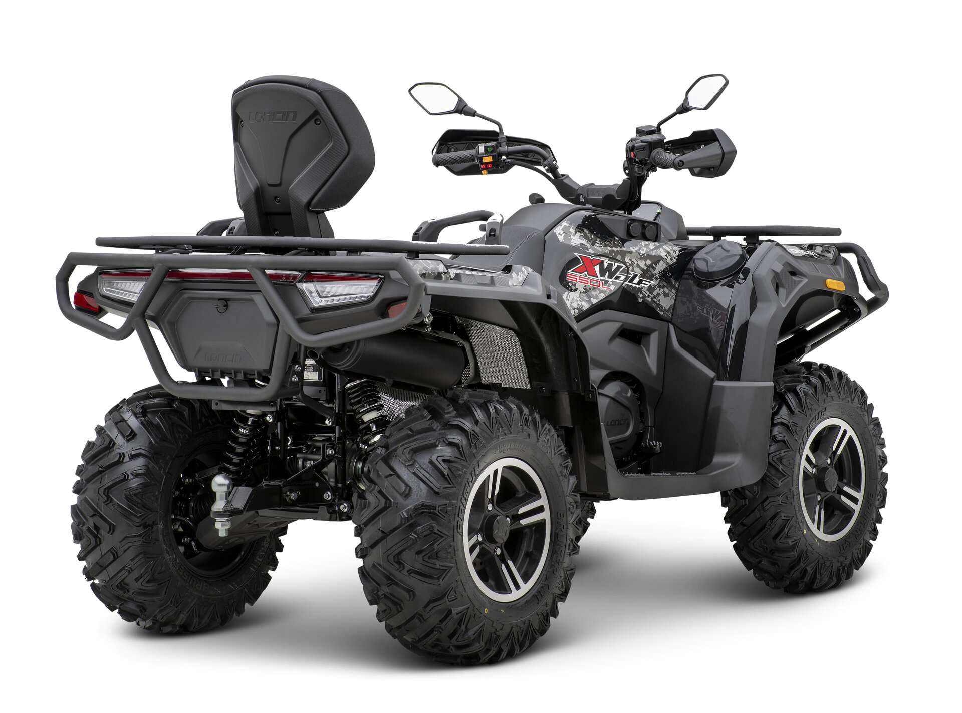 Loncin XWolf 550L (T3b ABS) Schwarz – 3/4-Ansicht hinten rechts | Loncin ATV bei Brunner ATV Nation Augsburg