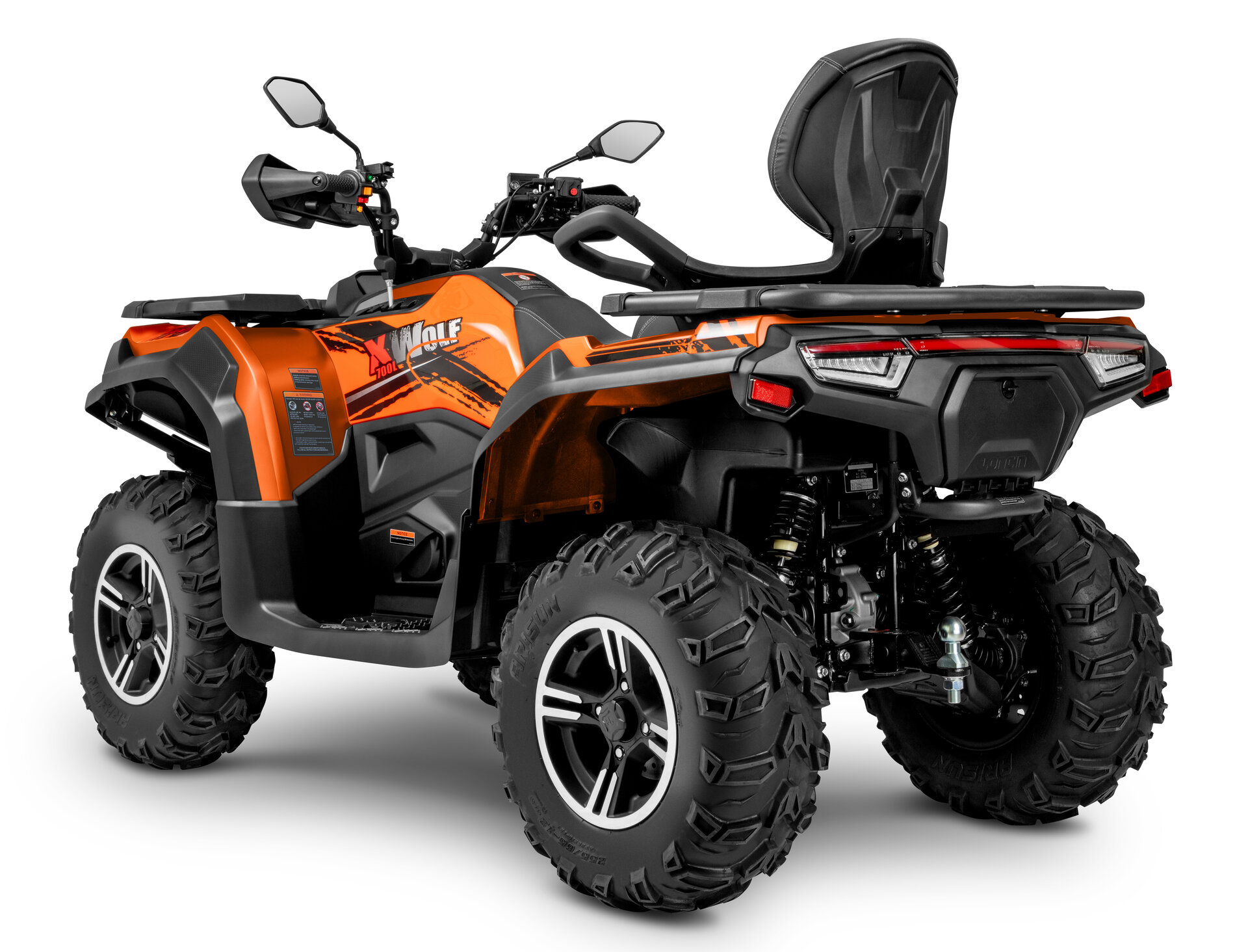 Loncin XWolf 700L (T3b) Orange – 3/4-Ansicht hinten links | Loncin ATV bei Brunner ATV Nation Augsburg
