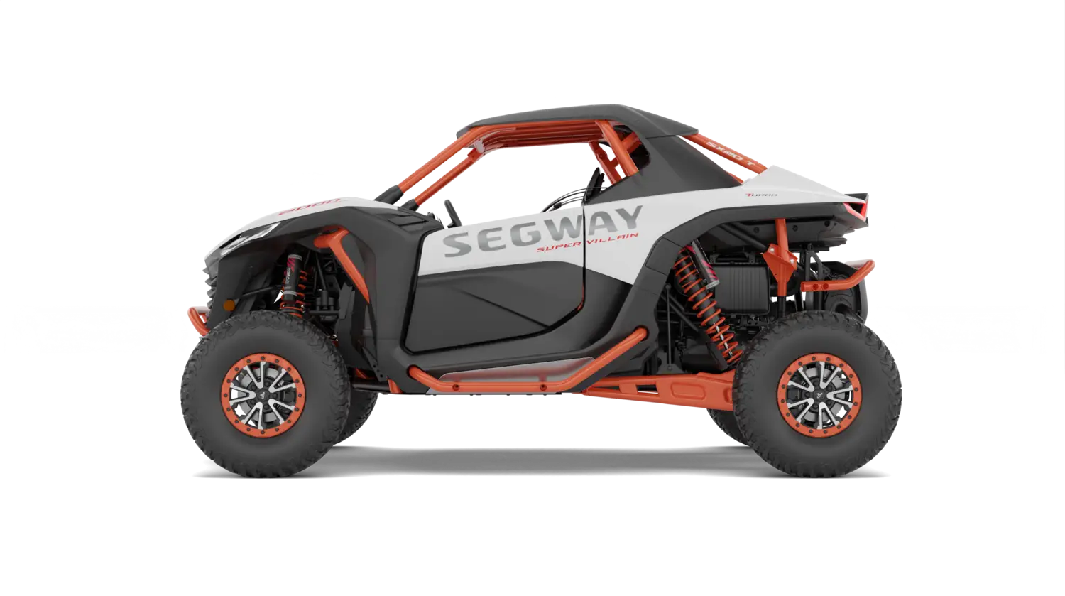 Segway Super Villain SX20T 2000cc Turbo Side-by-Side Schwarz Orange dreiviertel vorne — ATV Nation