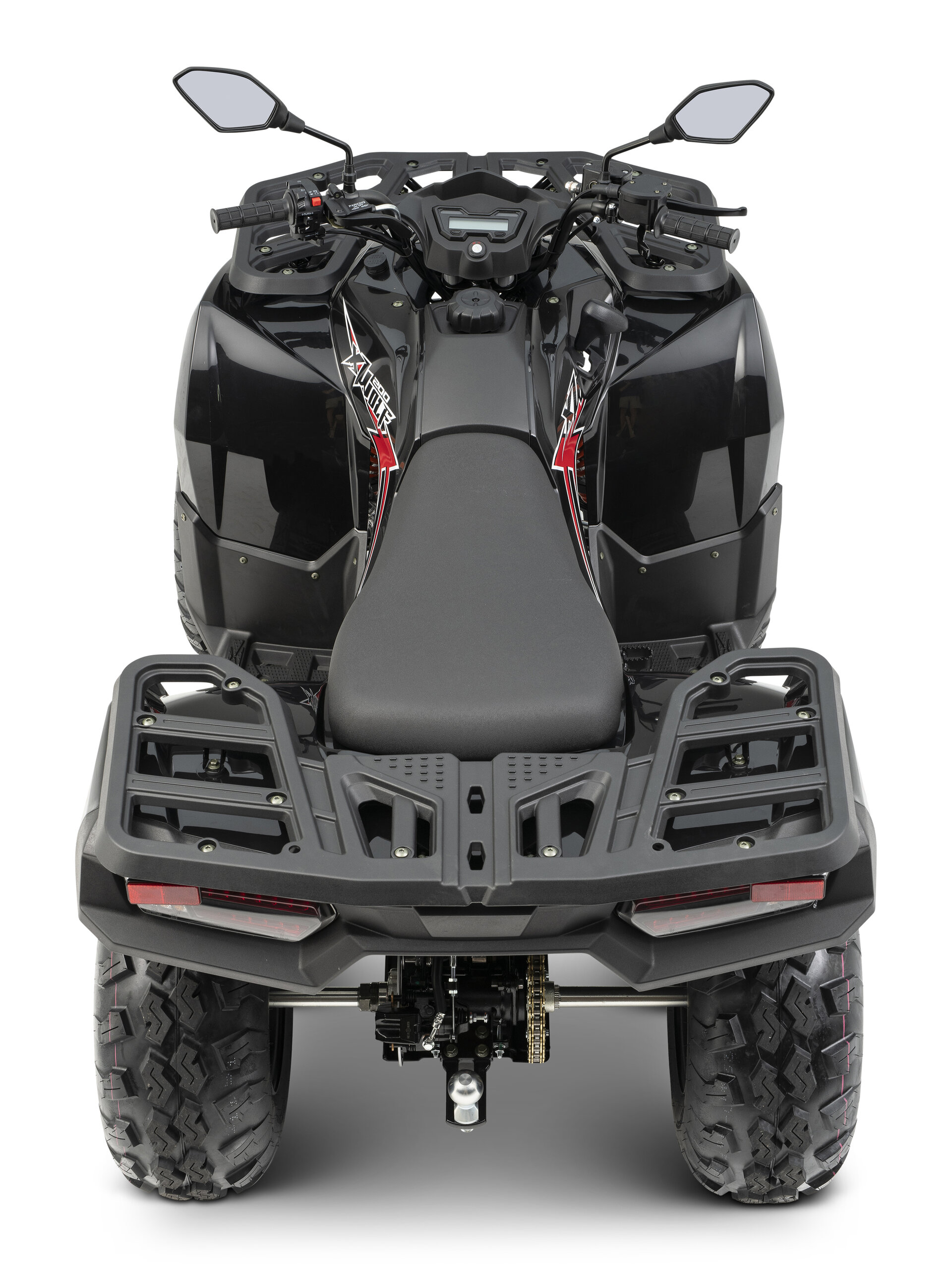 Loncin XWolf 200 (T3b) Schwarz – Ansicht hinten oben | Loncin ATV bei Brunner ATV Nation Augsburg