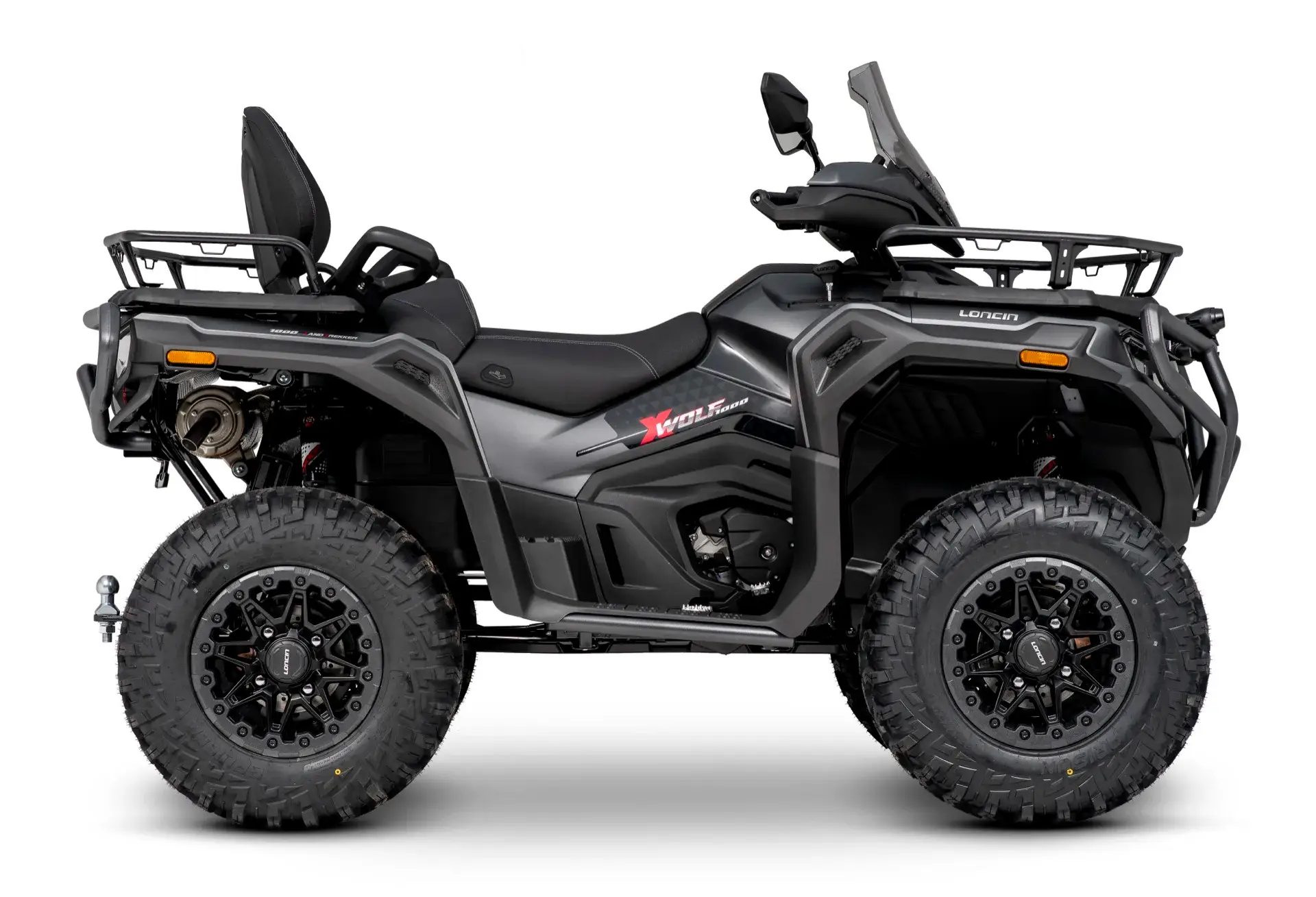 Loncin XWolf 1000L Land Trekker Schwarz matt mit schwarzem Bumper – Seitenansicht rechts | Loncin ATV bei Brunner ATV Nation Augsburg