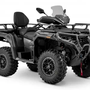 Loncin XWolf 1000L Land Trekker Schwarz matt mit schwarzem Bumper &ndash; 3/4-Ansicht vorne rechts | Loncin ATV bei Brunner ATV Nation Augsburg