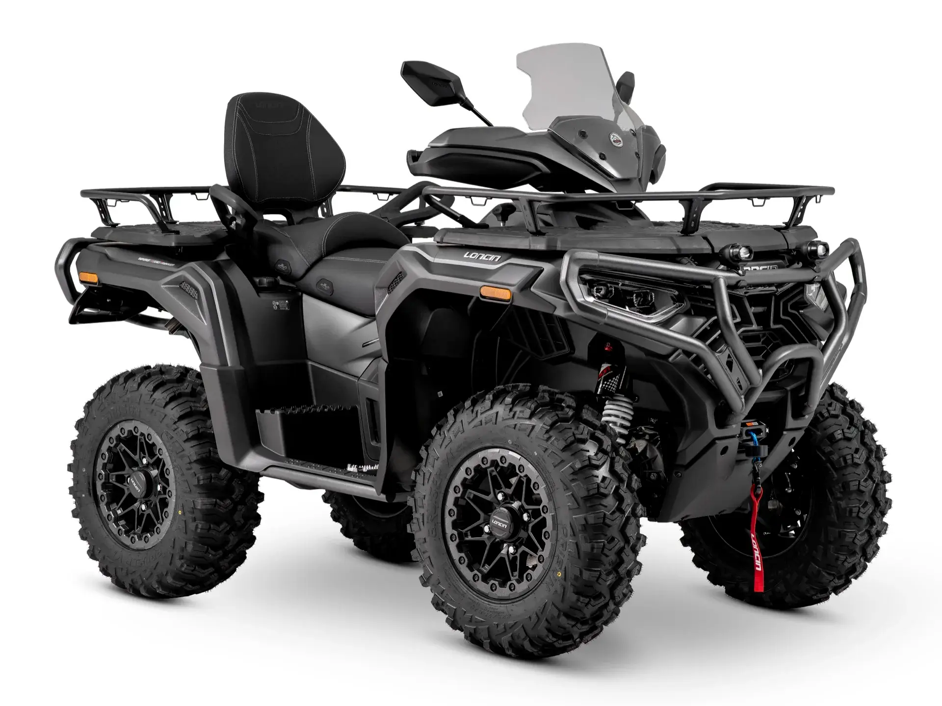 Loncin XWolf 1000L Land Trekker Schwarz matt mit schwarzem Bumper – 3/4-Ansicht vorne rechts | Loncin ATV bei Brunner ATV Nation Augsburg
